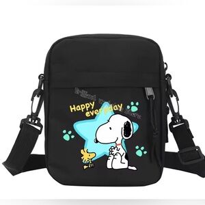 Snoopy Black Crossbody Bag